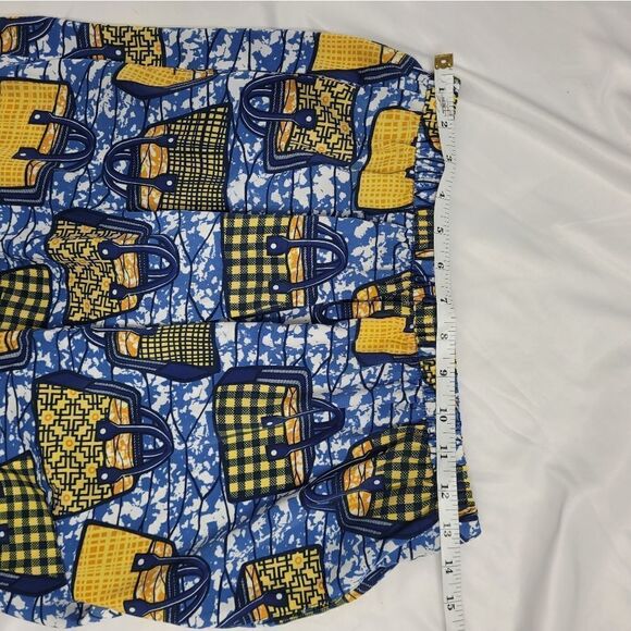 NIKO AND... pants blue purse print Japanese‎ lounge with pockets S - Picture 6 of 11